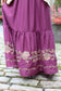 Portland Embroidered Maxi- Magenta