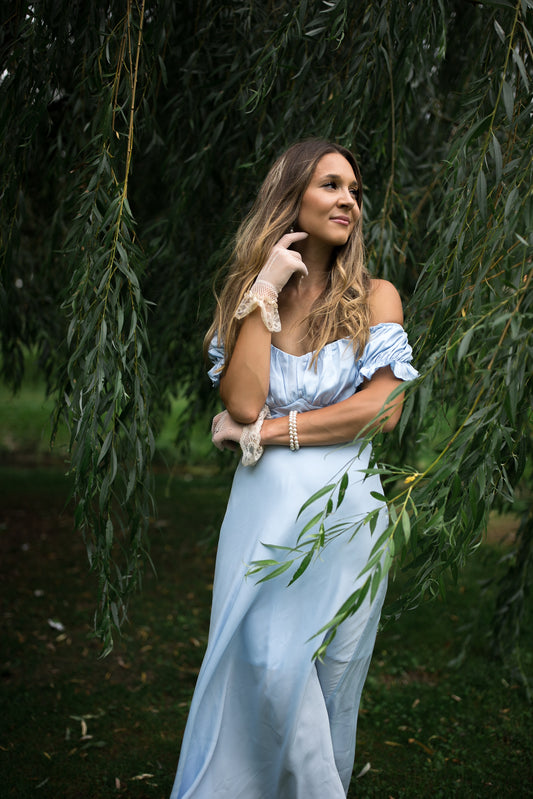 Something Blue Midi Dress