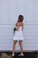 White Ruffle Bottom Dress